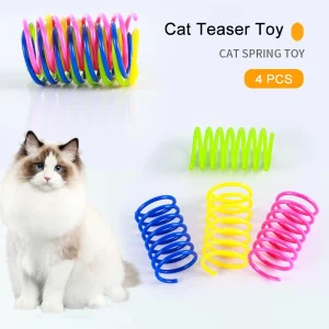 Sping Ball, Cat Teaser Toy, Scalable ABS Plastic Spring, Size 11x4cm Spring Cat Toy, Exciting Playtime Adventures Toy